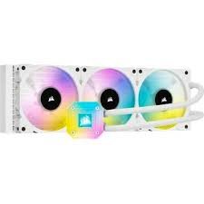 مبرد مائي -CORSAIR-H150-RGB-3FAN-360MM-WHITE
