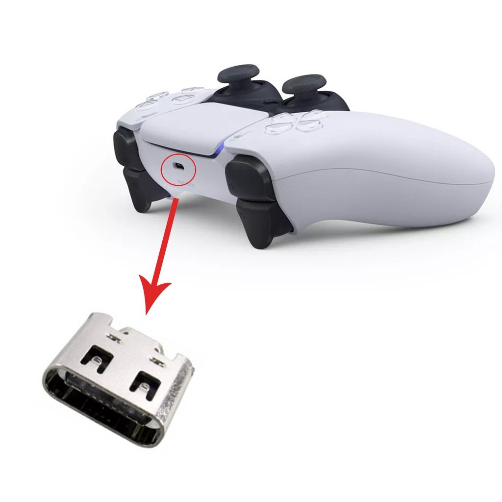 قطعة صيانة مدخل شاحن-charger-port-PS5