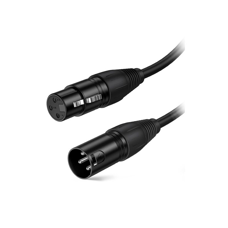كابل ذكر إلى أنثى-XLR-3M-3 PIN