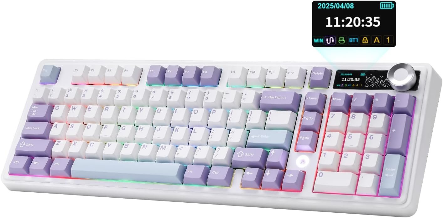 AJAZZ AK980  - White Mechanical - Keyboard-RGB